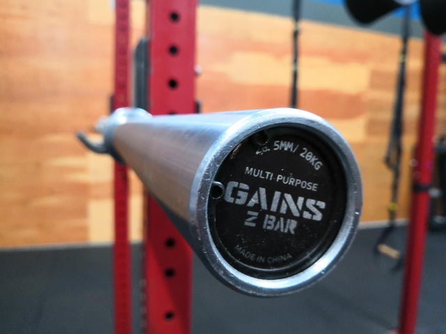【よっし】ストレートバー、25kg×2、20kg×2 Gains Fitness